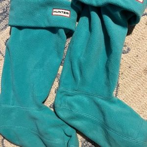 Hunter teal boot liners - size Medium